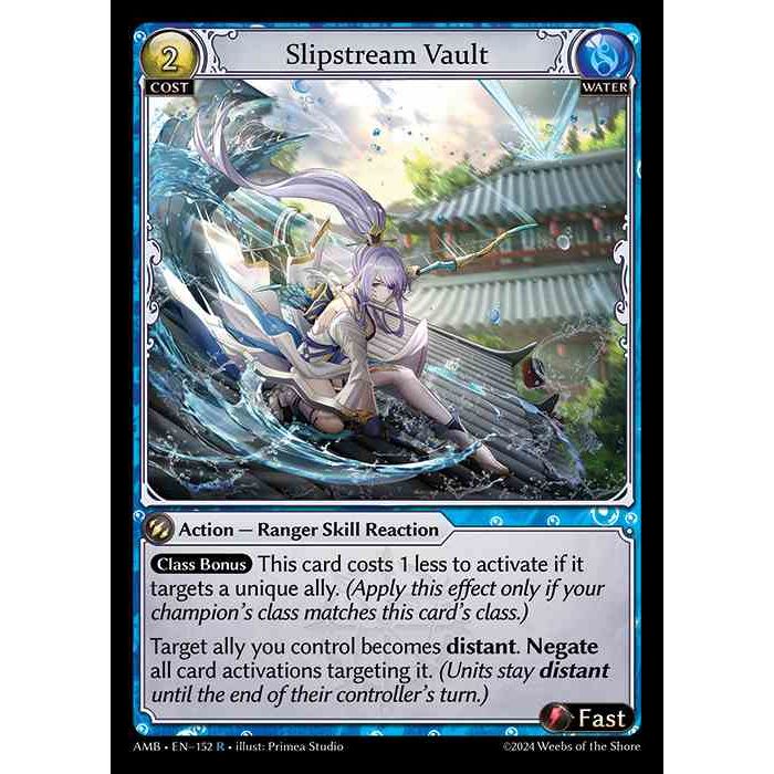 [Water] Slipstream Vault [AMB152-R]

[Grand Archive TCG]