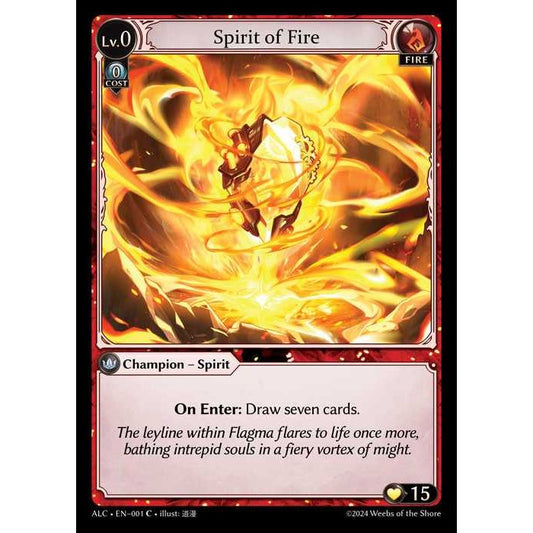 [Alter版] [Fire] Spirit of Fire [ALC001-C]

[Grand Archive TCG]