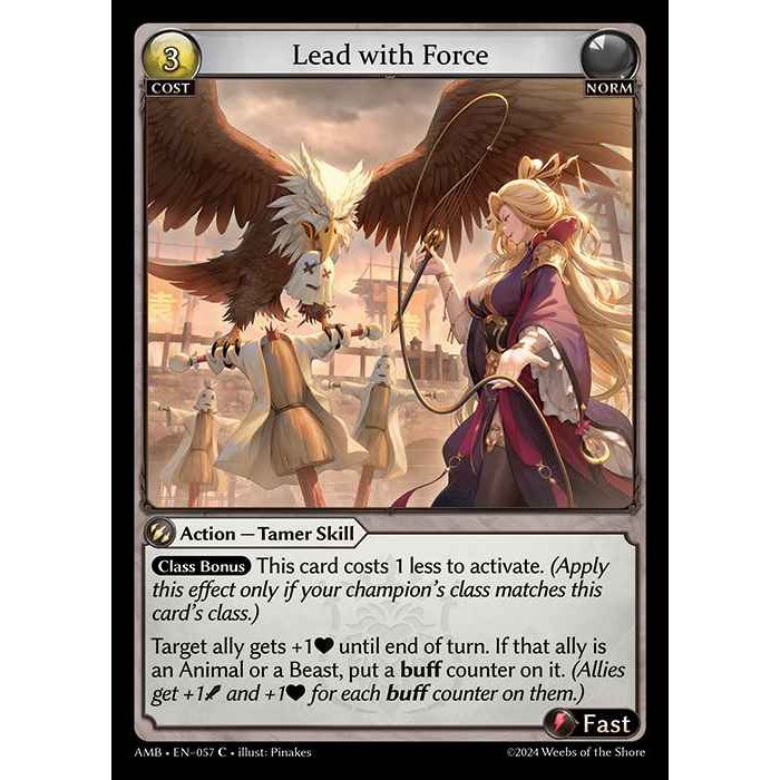 [Norm] Lead with Force [AMB057-C]

[Grand Archive TCG]