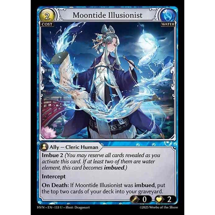 【FOIL】[Water] Moontide Illusionist [HVN-133-U][Grand Archive TCG]