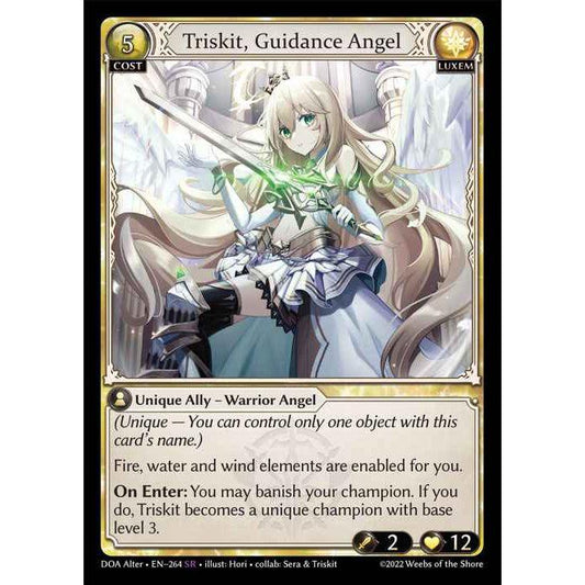 [Alter] [Luxem] Triskit, Guidance Angel [DOA264-SR]  Dawn of Ashes Alter Edition - Grand Archive TCG