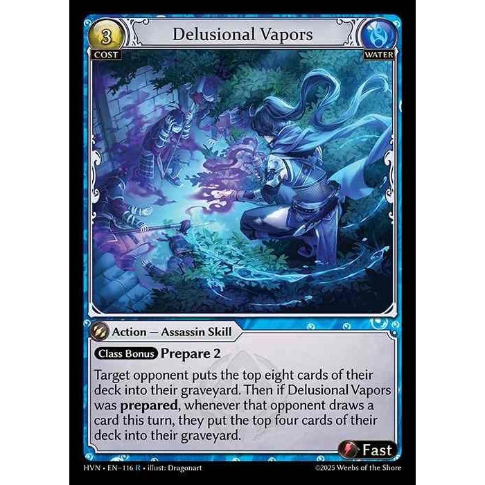 【FOIL】[Water] Delusional Vapors [HVN-116-R][Grand Archive TCG]