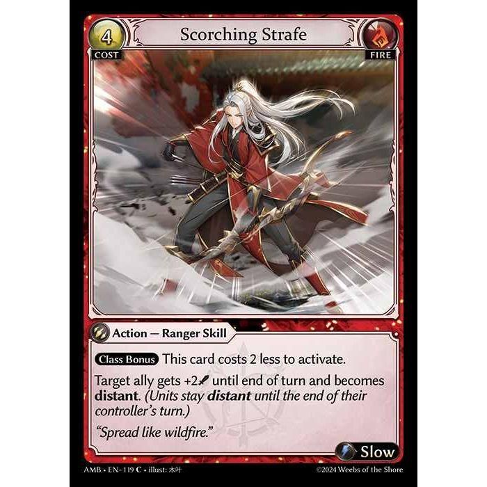 【FOIL】[Fire] Scorching Strafe [AMB119-C][Grand Archive TCG]