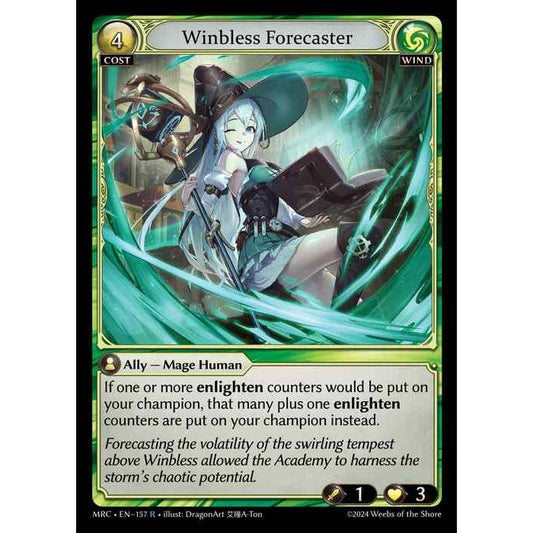 [Alter] [Wind] Winbless Forecaster [MRC157-R]  Mercurial Heart Alter Edition - Grand Archive TCG