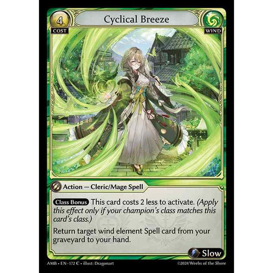 [Wind] Cyclical Breeze [AMB172-C]

[Grand Archive TCG]