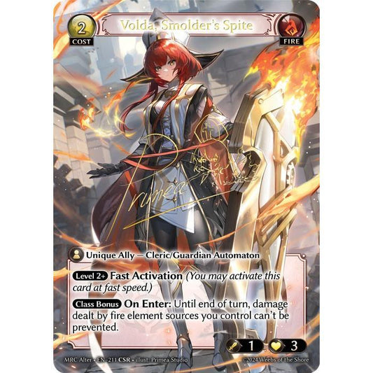 [Alter] [Fire] Volda, Smolder's Spite [MRC211-CSR]  Mercurial Heart Alter Edition - Grand Archive TCG
