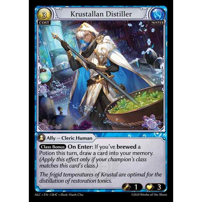 [Alter版] [Water] Krustallan Distiller [ALC138-C]

[Grand Archive TCG]