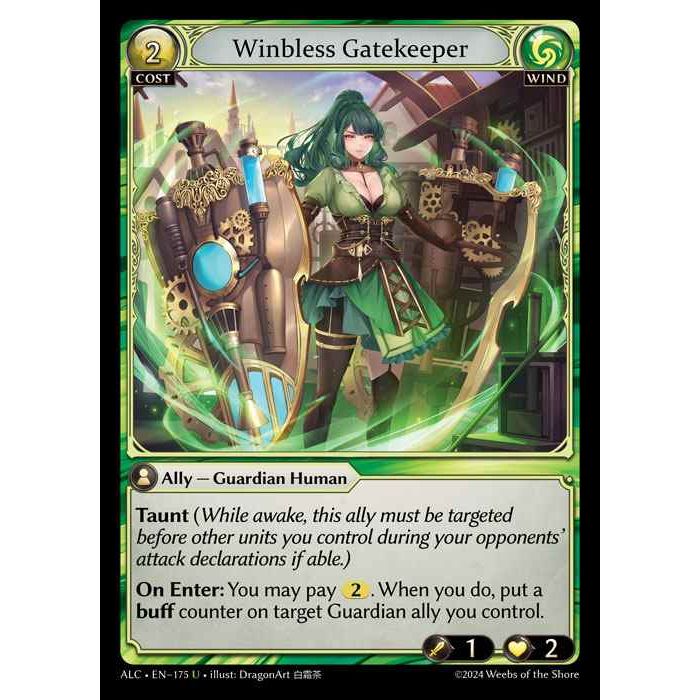 [Alter版] [Wind] Winbless Gatekeeper [ALC175-U]

[Grand Archive TCG]