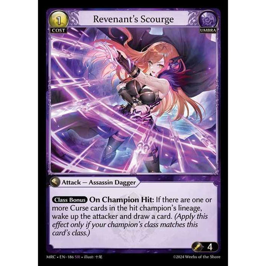 [Alter] 【FOIL】[Umbra] Revenant’s Scourge [MRC186-SR]  Mercurial Heart Alter Edition - Grand Archive TCG/グランドアーカイブ