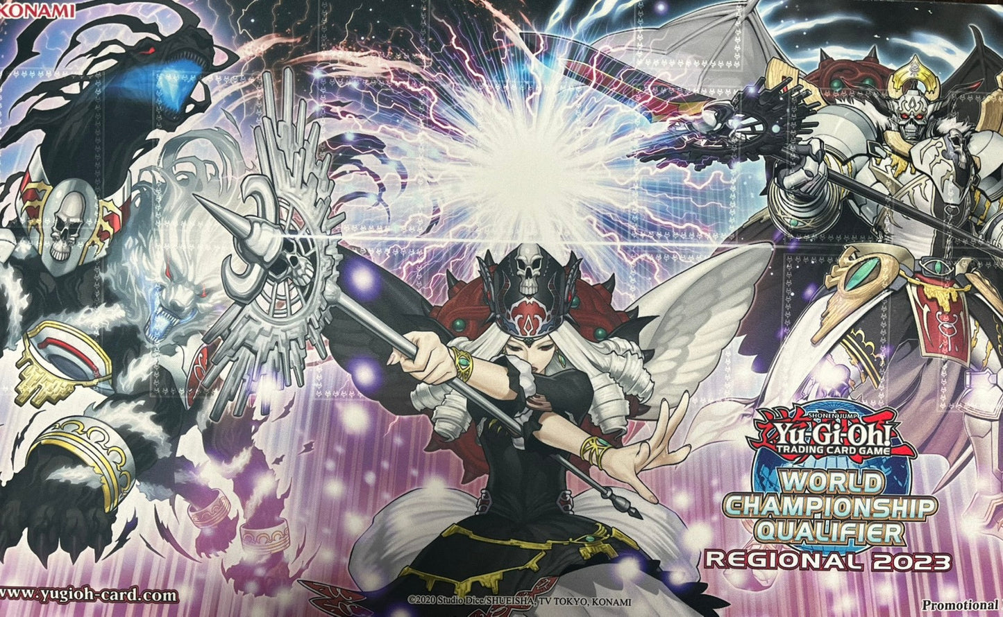 【遊戯王】 プレイマット カオス・ゴッデス－混沌の女神－＆ カオス・デーモン－混沌の魔神－＆カオス・ビースト－混沌の魔獣－ (WCQ REGIONAL 2023) (袋なし)