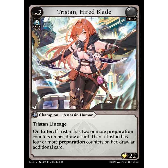 [Alter] [Norm] Tristan, Hired Blade [MRC005-C]  Mercurial Heart Alter Edition - Grand Archive TCG