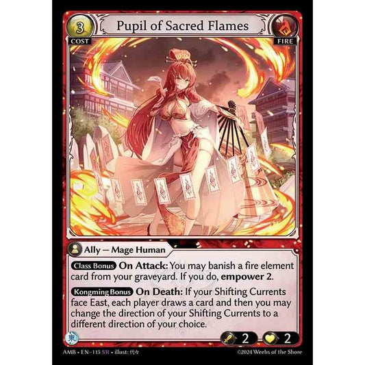 【FOIL】[Fire] Pupil of Sacred Flames [AMB115-SR]

[Grand Archive TCG]