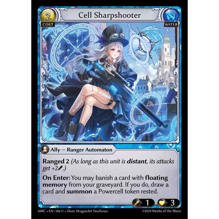 [Alter] [Water] Cell Sharpshooter [MRC106-U]  Mercurial Heart Alter Edition - Grand Archive TCG