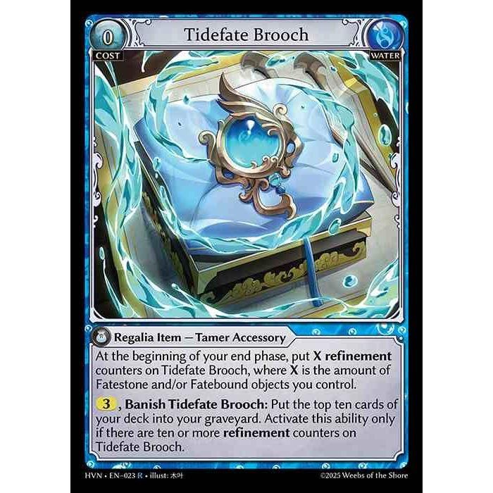 【FOIL】[Water] Tidefate Brooch [HVN-023-R][Grand Archive TCG]