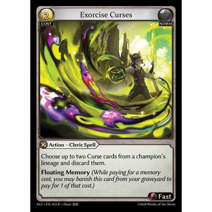 [Alter版] [Norm] Exorcise Curses [ALC055-C]

[Grand Archive TCG]