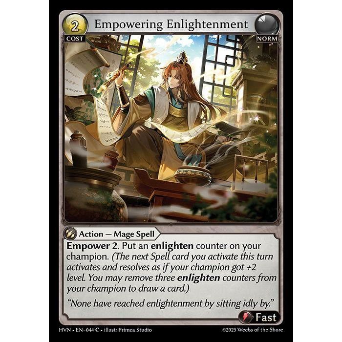 【FOIL】[Norm] Empowering Enlightenment [HVN-044-C][Grand Archive TCG]