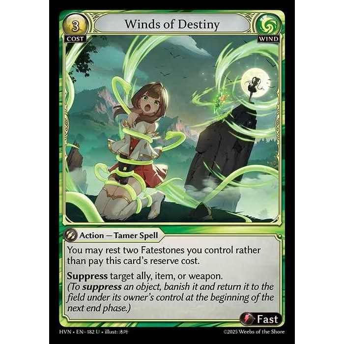 [Wind] Winds of Destiny [HVN-182-U][Grand Archive TCG]