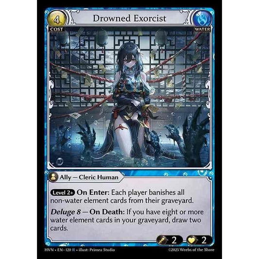 【FOIL】[Water] Drowned Exorcist [HVN-120-R][Grand Archive TCG]