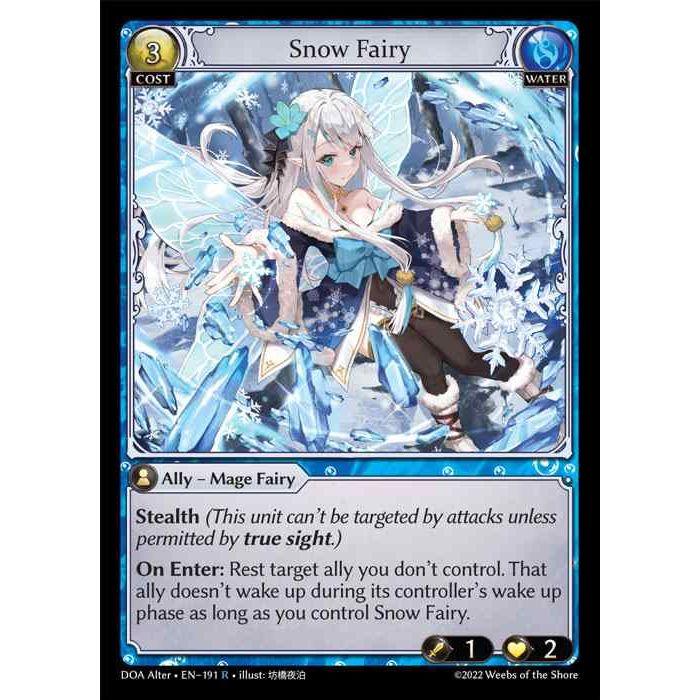 [Alter] [Water] Snow Fairy [DOA191-R]  Dawn of Ashes Alter Edition - Grand Archive TCG