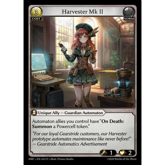[Alter] 【FOIL】[Norm] Harvester Mk II [MRC053-R]  Mercurial Heart Alter Edition - Grand Archive TCG