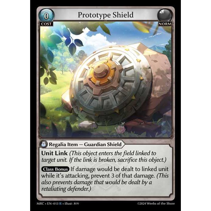 [Alter] [Norm] Prototype Shield [MRC013-R]  Mercurial Heart Alter Edition - Grand Archive TCG