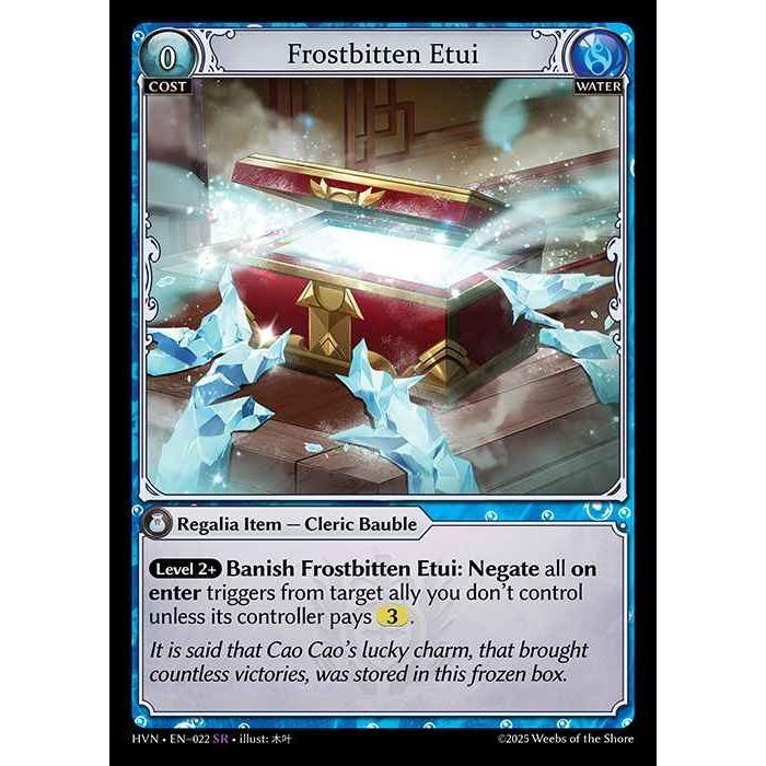 【FOIL】[Water] Frostbitten Etui [HVN-022-SR][Grand Archive TCG]