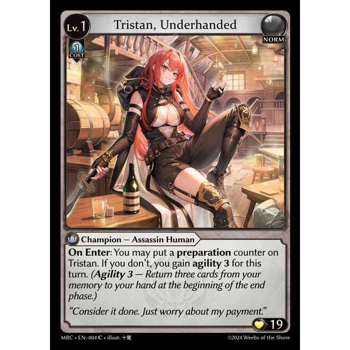 [Alter] [Norm] Tristan, Underhanded [MRC004-C]  Mercurial Heart Alter Edition - Grand Archive TCG
