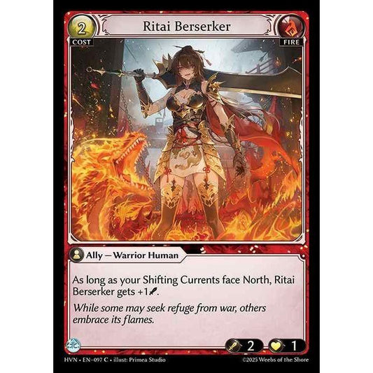 [Fire] Ritai Berserker [HVN-097-C][Grand Archive TCG]