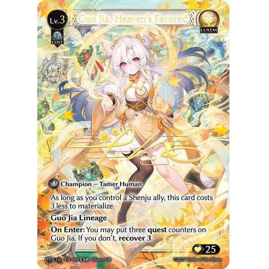 [Luxem] Guo Jia, Heaven's Favored [1ST-HVN-009-CSR][Grand Archive TCG]