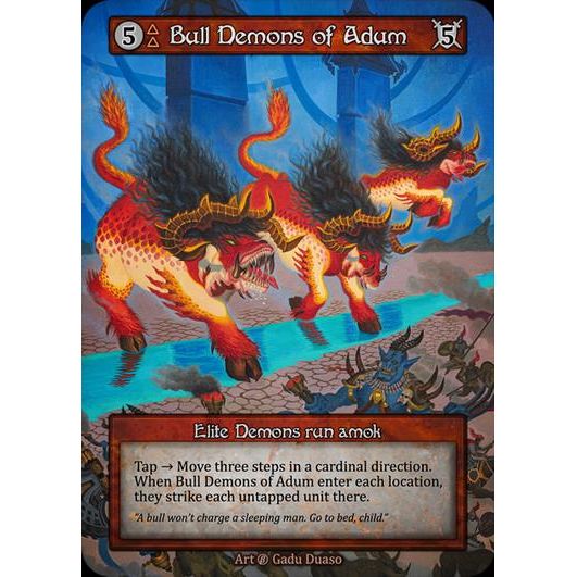 [Fire] Bull Demons of Adum [beta-Elite]

[Sorcery]