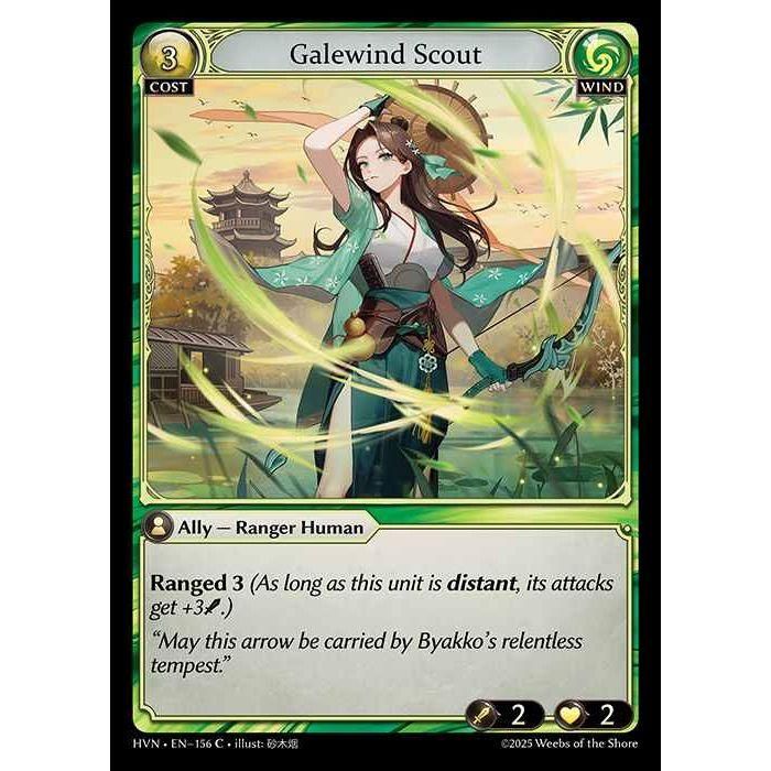 【FOIL】[Wind] Galewind Scout [HVN-156-C][Grand Archive TCG]