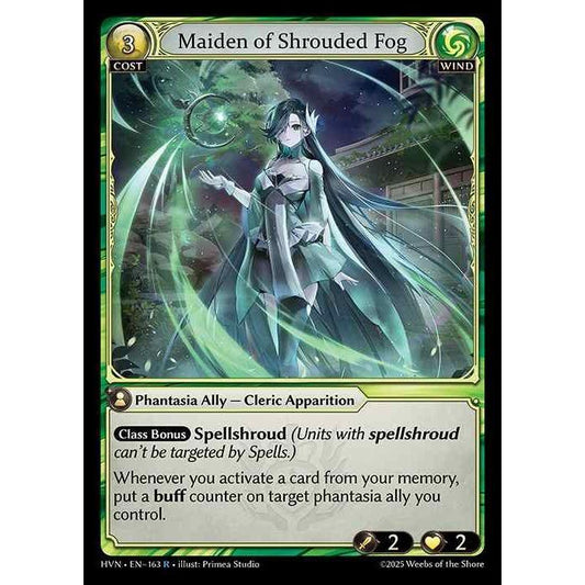 [Wind] Maiden of Shrouded Fog [HVN-163-R][Grand Archive TCG]