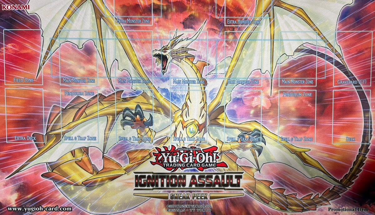 【遊戯王】 プレイマット ライトドラゴン＠イグニスター (SNEAK PEEK) (袋なし)
