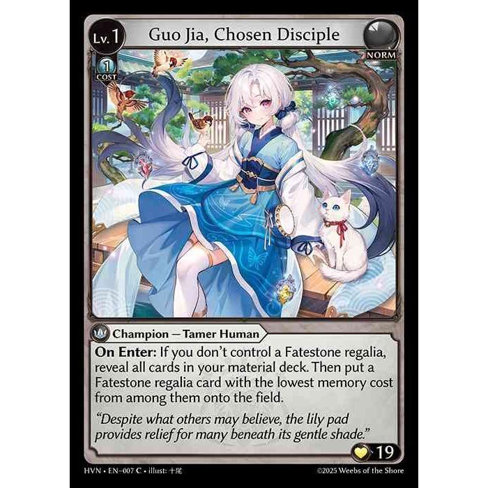 [Norm] Guo Jia, Chosen Disciple [HVN-007-C]

[Grand Archive TCG]