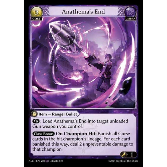 [Alter] 【FOIL】[Umbra] Anathema's End [ALC202-SR]  [Alter] Alchemical Revolution - Grand Archive TCG