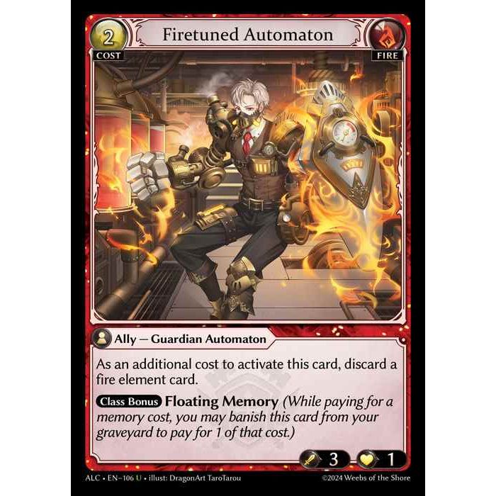 [Alter版] [Fire] Firetuned Automaton [ALC106-U]

[Grand Archive TCG]