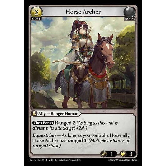 [Norm] Horse Archer [HVN-051-C][Grand Archive TCG]