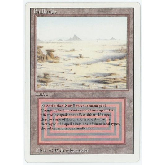 【状態B】 【管理2096】 Badlands (R) 3ED [EN] [Magic: the Gathering]