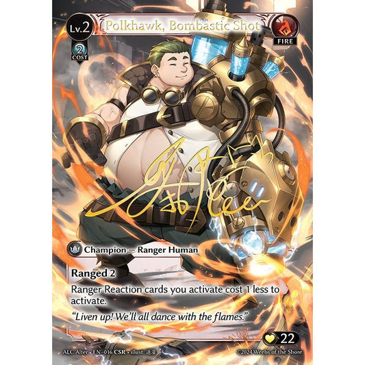 [Alter] [Fire] Polkhawk, Bombastic Shot  [ALC016-CSR]  [Alter] Alchemical Revolution - Grand Archive TCG