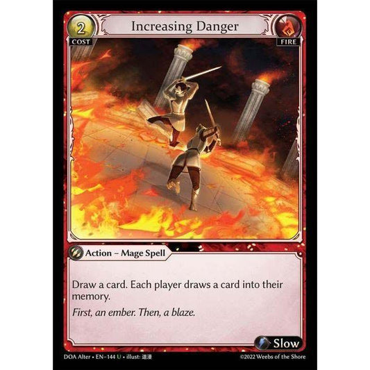 [Alter] [Fire] Increasing Danger [DOA144-U]  Dawn of Ashes Alter Edition - Grand Archive TCG