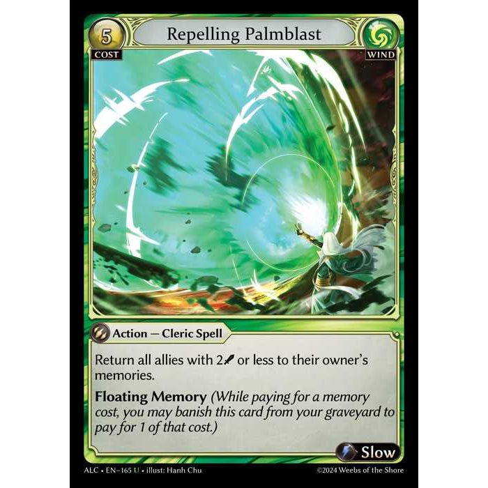 [Alter版] [Wind] Repelling Palmblast [ALC165-U]

[Grand Archive TCG]