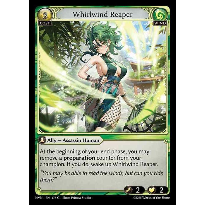 [Wind] Whirlwind Reaper [HVN-178-C][Grand Archive TCG]