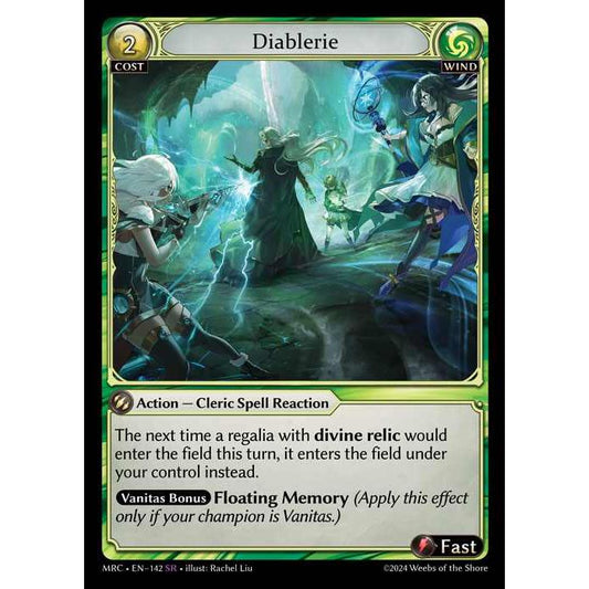 [Wind] Diablerie [MRC142-SR]  Mercurial Heart First Edition - Grand Archive TCG