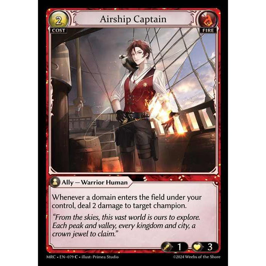 [Alter] [Fire] Airship Captain [MRC079-C]  Mercurial Heart Alter Edition - Grand Archive TCG