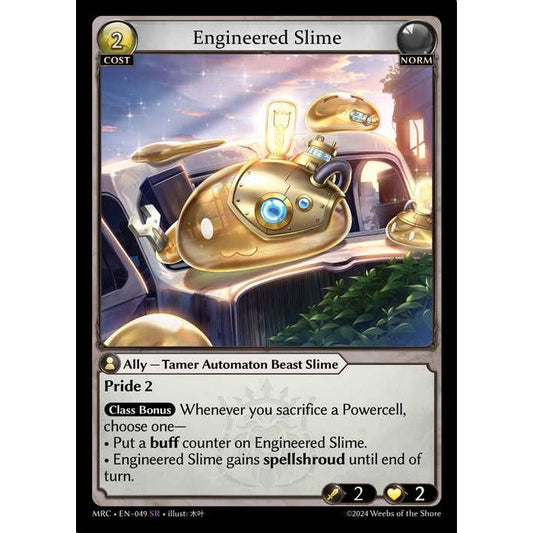 [Norm] Engineered Slime [MRC049-SR]  Mercurial Heart First Edition - Grand Archive TCG