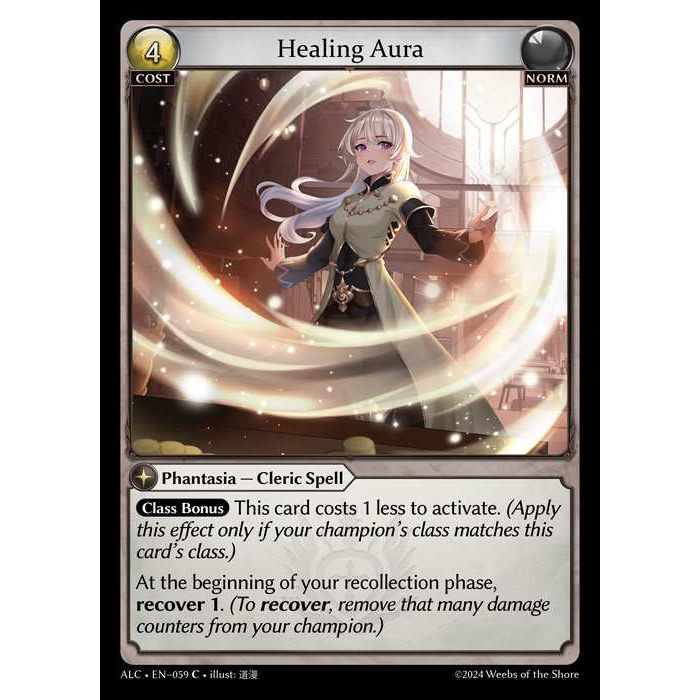 [Alter版] [Norm] Healing Aura [ALC059-C]

[Grand Archive TCG]