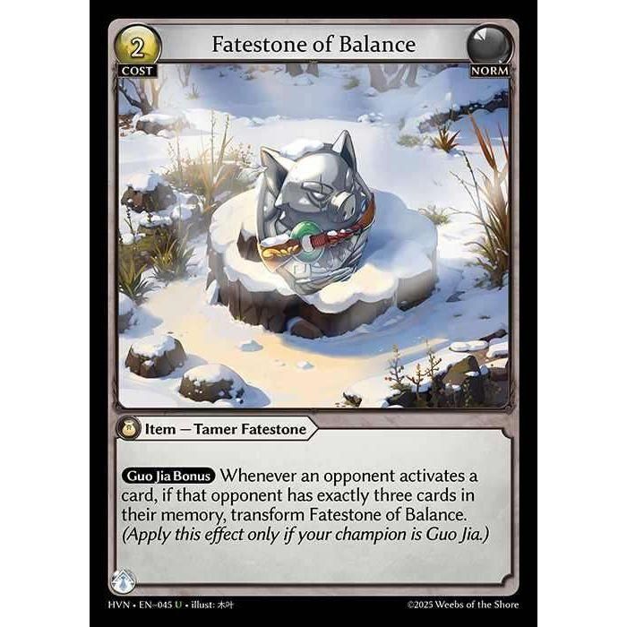 [Norm] Fatestone of Balance / Woodlnad Shoats [HVN-045-U][Grand Archive TCG]