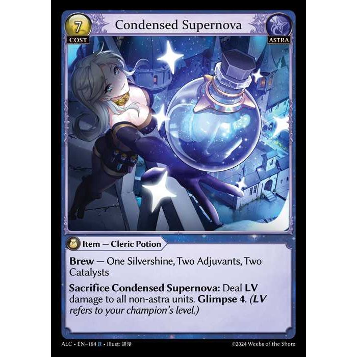 【FOIL】[Astra] Condensed Supernova [ALC184-R]  Alchemical Revolution - Grand Archive TCG