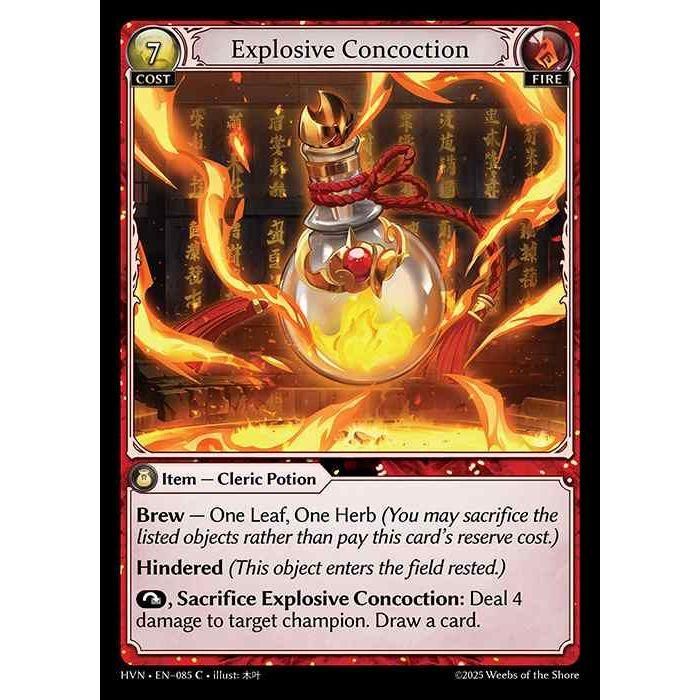 [Fire] Explosive Concoction [HVN-085-C][Grand Archive TCG]