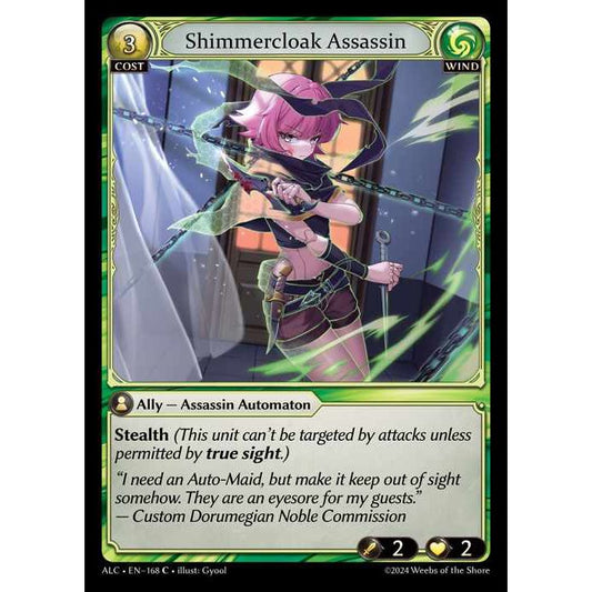 [Alter版] [Wind] Shimmercloak Assassin [ALC168-C]

[Grand Archive TCG]